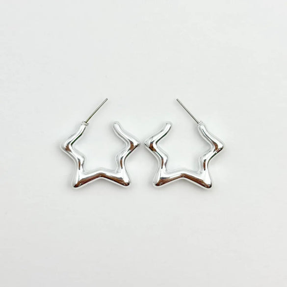 1 Pair Hip-Hop Solid Color Plating Arylic Ear Studs