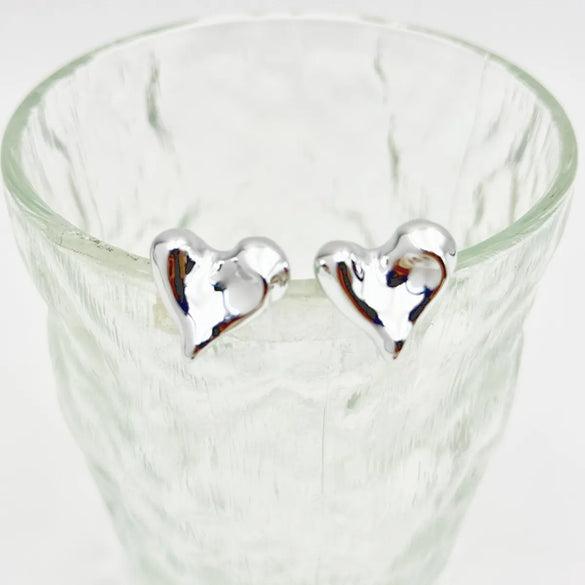 1 Pair Hip-Hop Solid Color Plating Arylic Ear Studs