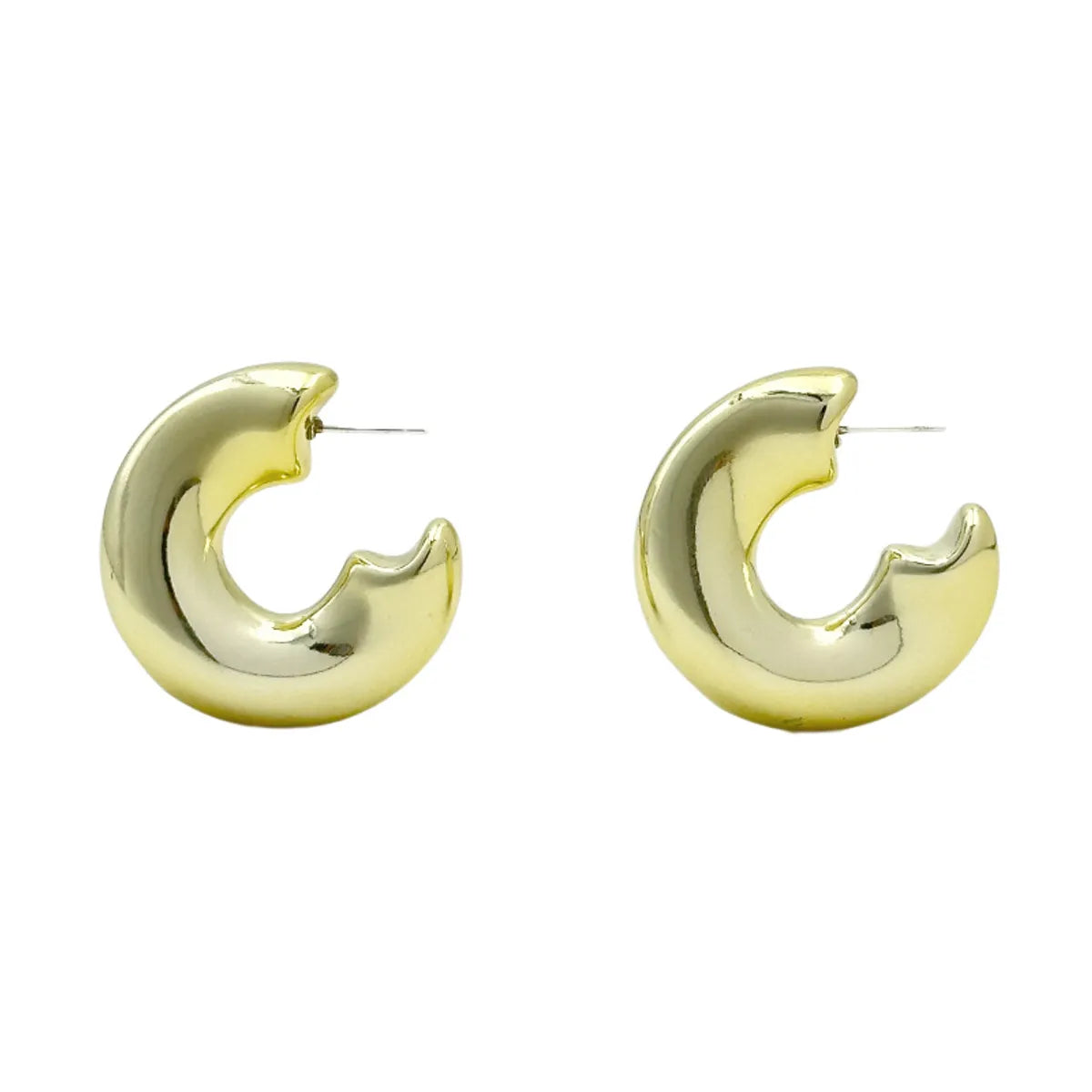 1 Pair Hip-Hop Solid Color Plating Arylic Ear Studs