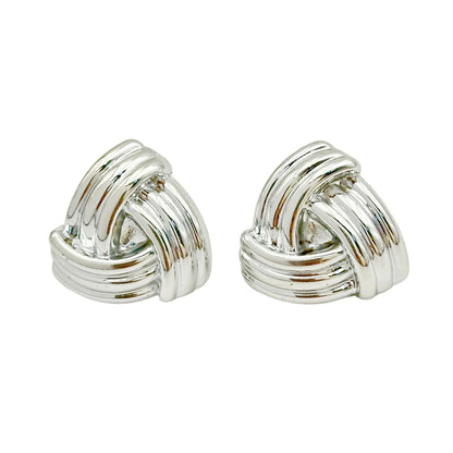 1 Pair Hip-Hop Solid Color Plating Arylic Ear Studs