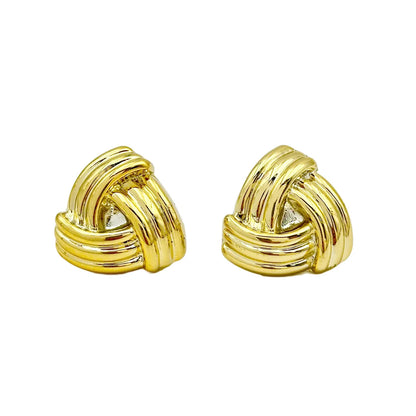 1 Pair Hip-Hop Solid Color Plating Arylic Ear Studs