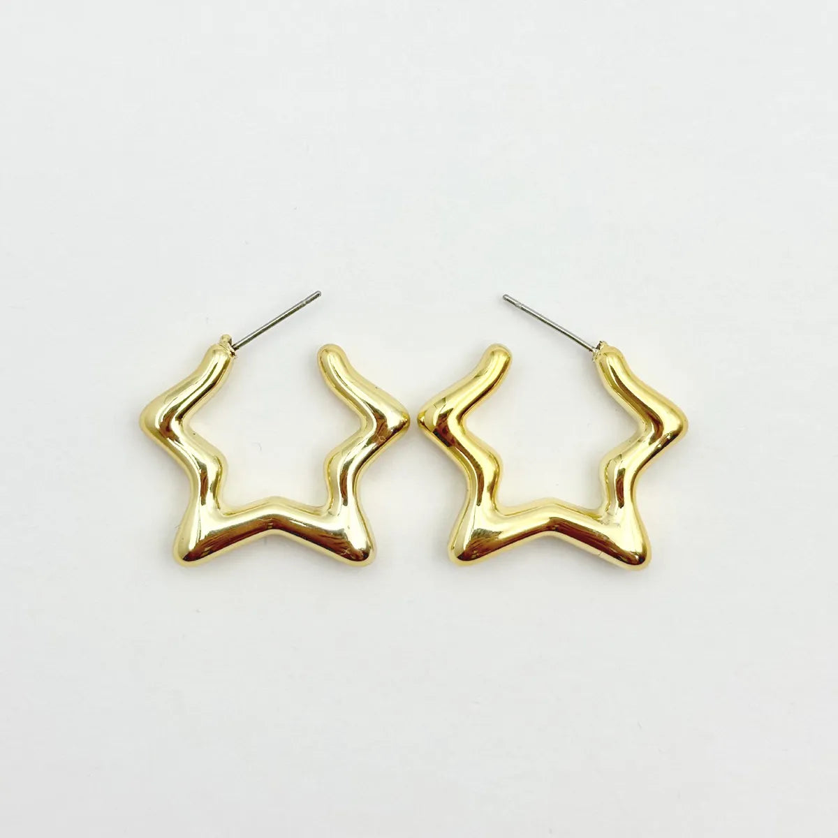 1 Pair Hip-Hop Solid Color Plating Arylic Ear Studs