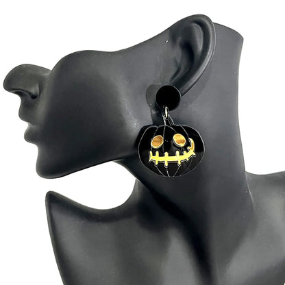 1 Pair Hip-hop Streetwear Halloween Pattern Arylic Drop Earrings