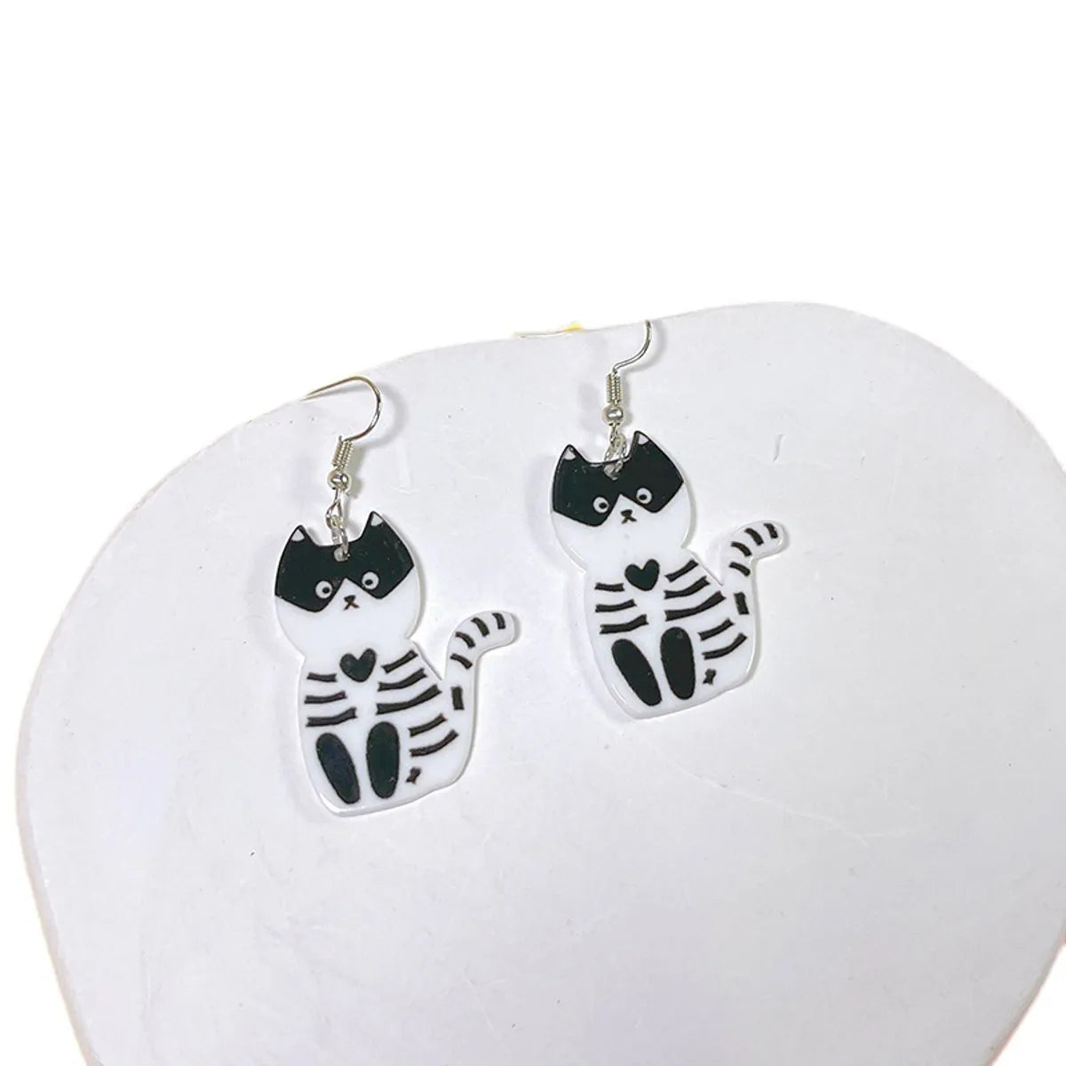 1 Pair Hip-hop Streetwear Halloween Pattern Arylic Drop Earrings