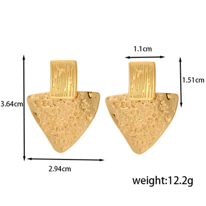 1 Pair IG Style Basic Classic Style Triangle Irregular Butterfly 304 Stainless Steel Earrings Ear Studs