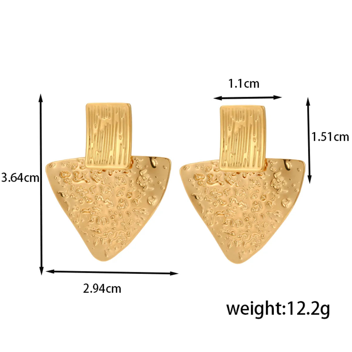 1 Pair IG Style Basic Classic Style Triangle Irregular Butterfly 304 Stainless Steel Earrings Ear Studs