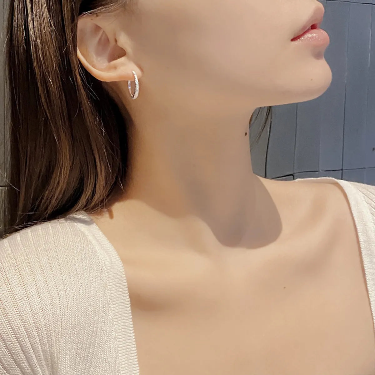 1 Pair Ig Style Basic Geometric Plating Sterling Silver Earrings