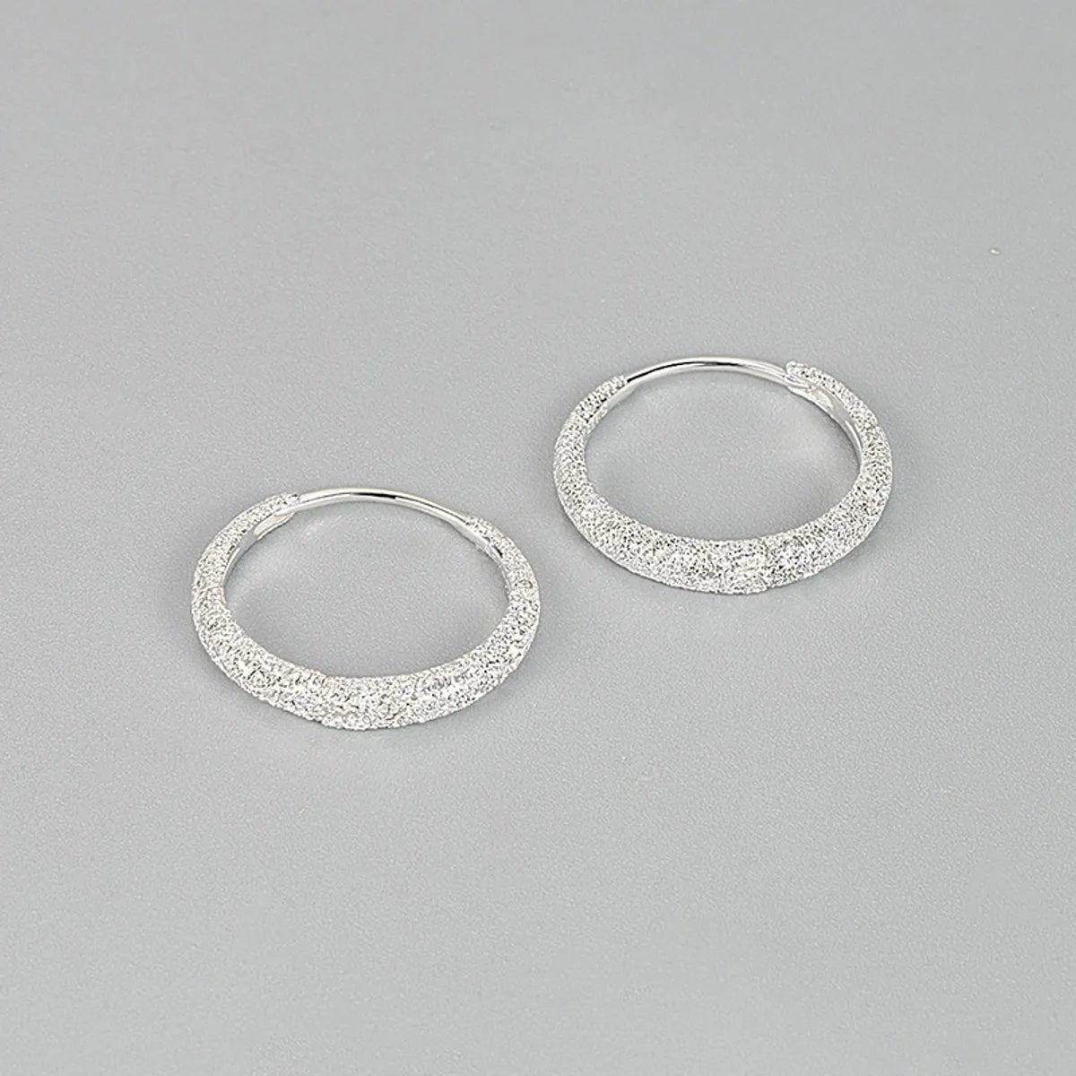 1 Pair Ig Style Basic Geometric Plating Sterling Silver Earrings