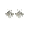 1 Pair Ig Style Bee Imitation Pearl Alloy Ear Studs