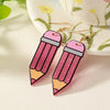 1 Pair IG Style Cartoon Style Simple Style Pencil Slice Printing Arylic Drop Earrings