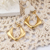 1 Pair IG Style Casual Butterfly 304 Stainless Steel 18K Gold Plated Hoop Earrings Drop Earrings