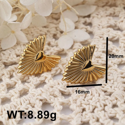 1 Pair IG Style Casual Butterfly 304 Stainless Steel 18K Gold Plated Hoop Earrings Drop Earrings