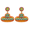 1 Pair IG Style Casual Doll Letter Heart Shape Beaded Inlay Seed Bead Rhinestones Drop Earrings