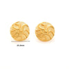 1 Pair IG Style Casual Retro Geometric Heart Shape Flower Titanium Steel 18K Gold Plated Ear Studs