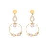 1 Pair IG Style Casual Star Water Droplets Heart Shape Beaded Plating Stainless Steel Pearl Zircon 18K Gold Plated Drop Earrings