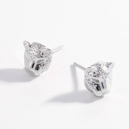 1 Pair Ig Style Cool Style Animal Plating Inlay Sterling Silver Zircon 14k Gold Plated White Gold Plated Ear Studs