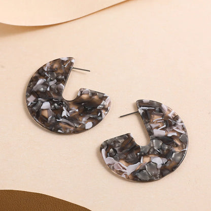 1 Pair Ig Style Cool Style C Shape Arylic Earrings