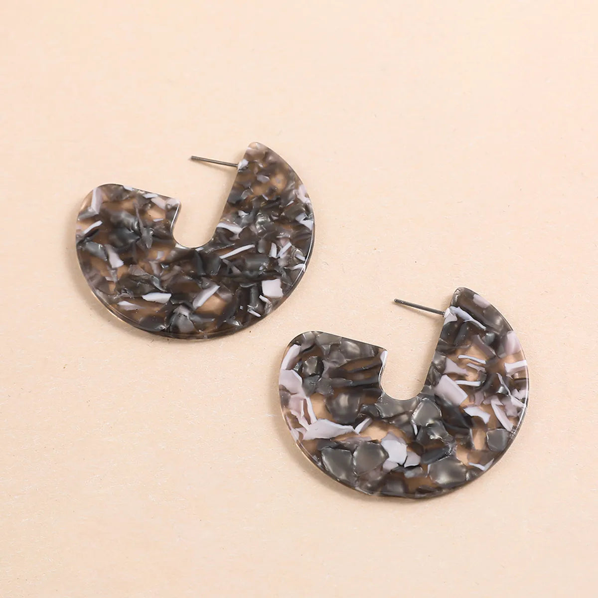 1 Pair Ig Style Cool Style C Shape Arylic Earrings