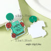 1 Pair IG Style Cute Book Letter Flower Painted Arylic Drop Earrings