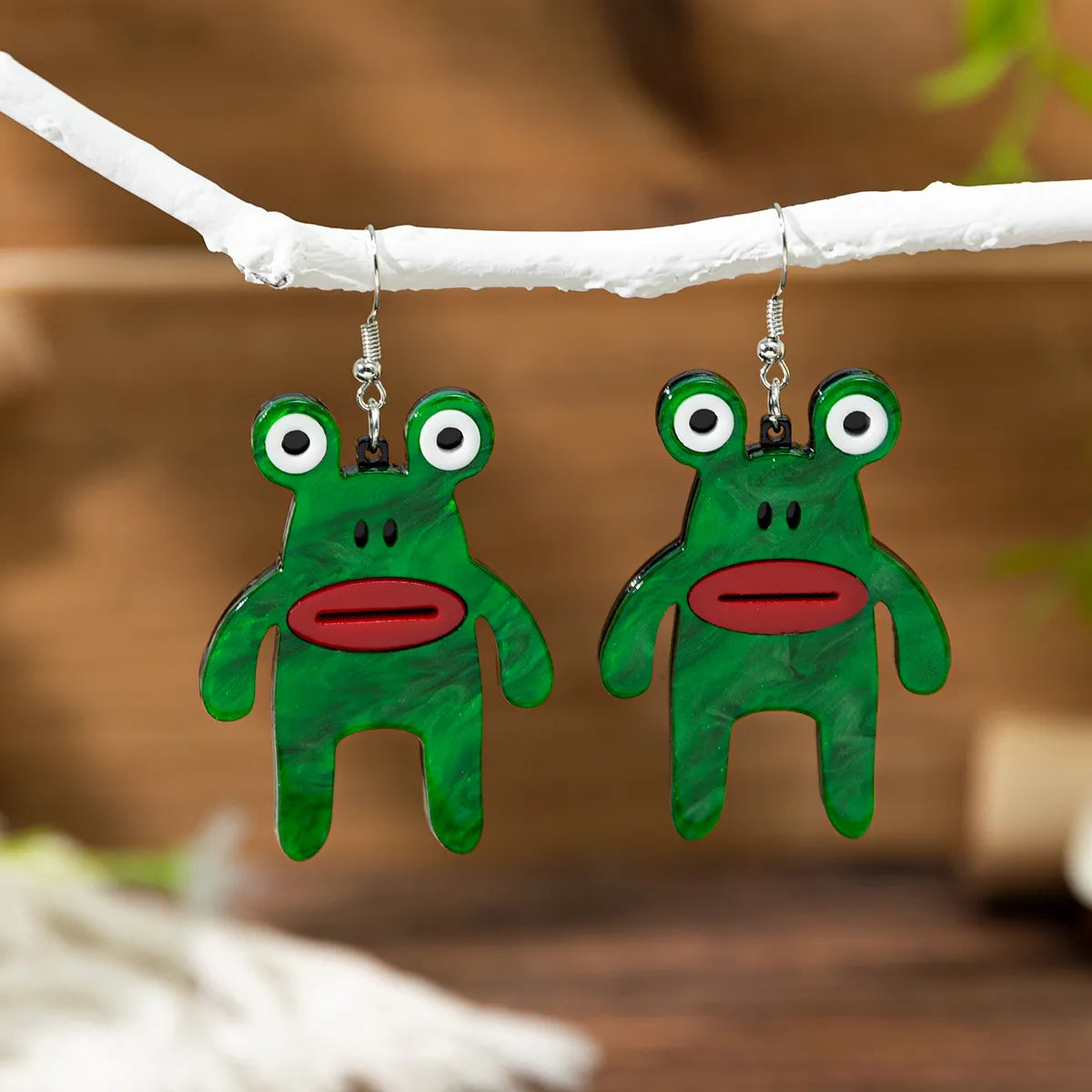 1 Pair IG Style Cute Modern Style Animal Dinosaur Frog Arylic Drop Earrings