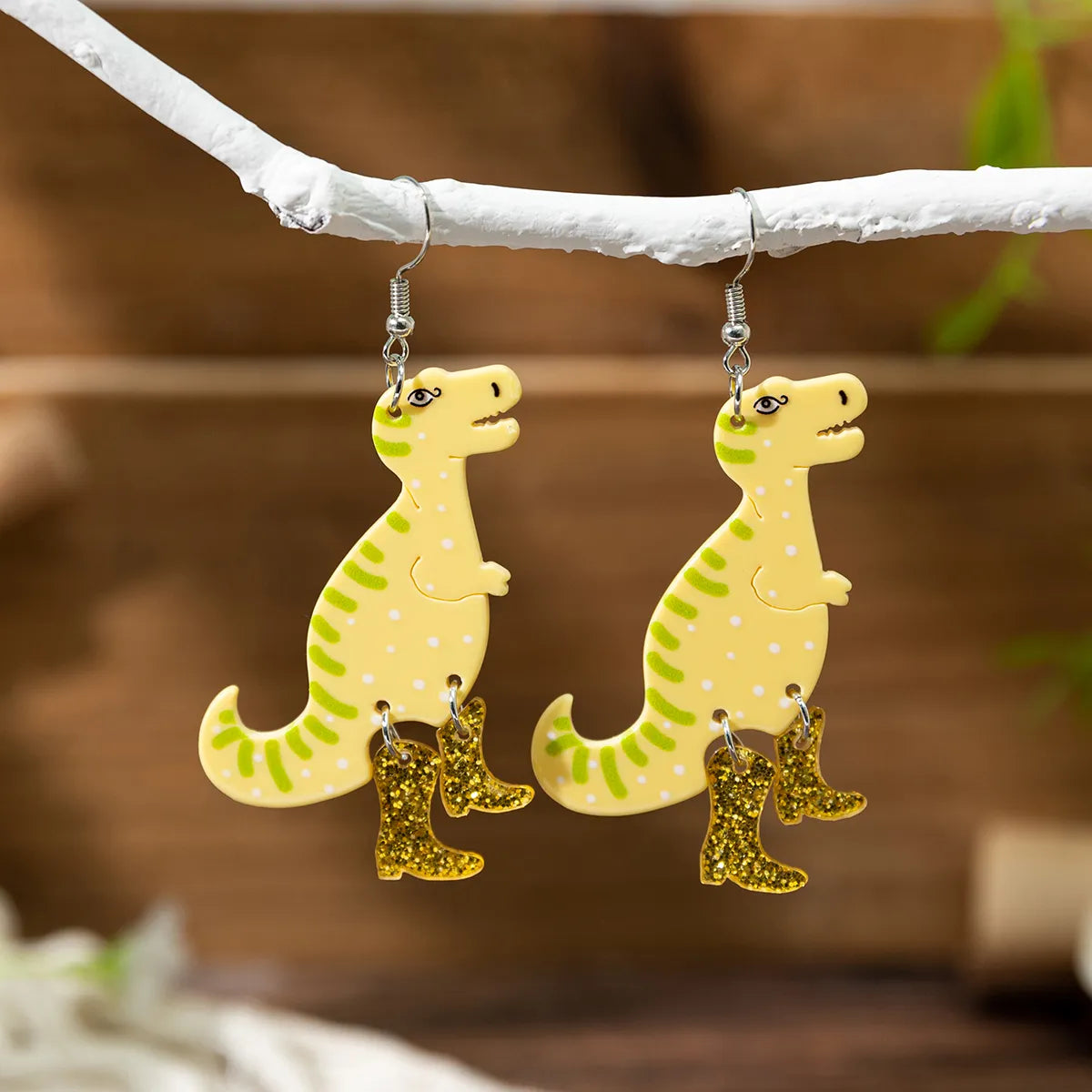 1 Pair IG Style Cute Modern Style Animal Dinosaur Frog Arylic Drop Earrings