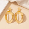 1 Pair Ig Style Exaggerated Geometric Round Plating Alloy Gold Plated Drop Earrings