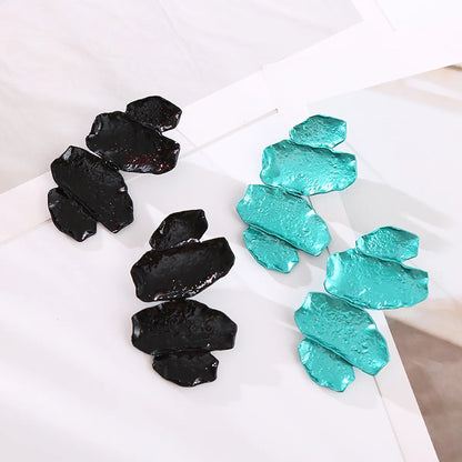 1 Pair Ig Style Exaggerated Irregular Alloy Drop Earrings