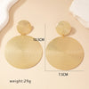 1 Pair Ig Style Exaggerated Round Plating Alloy Gold Plated Ear Studs