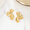 1 Pair IG Style French Style Flower 304 Stainless Steel 14K Gold Plated Ear Studs