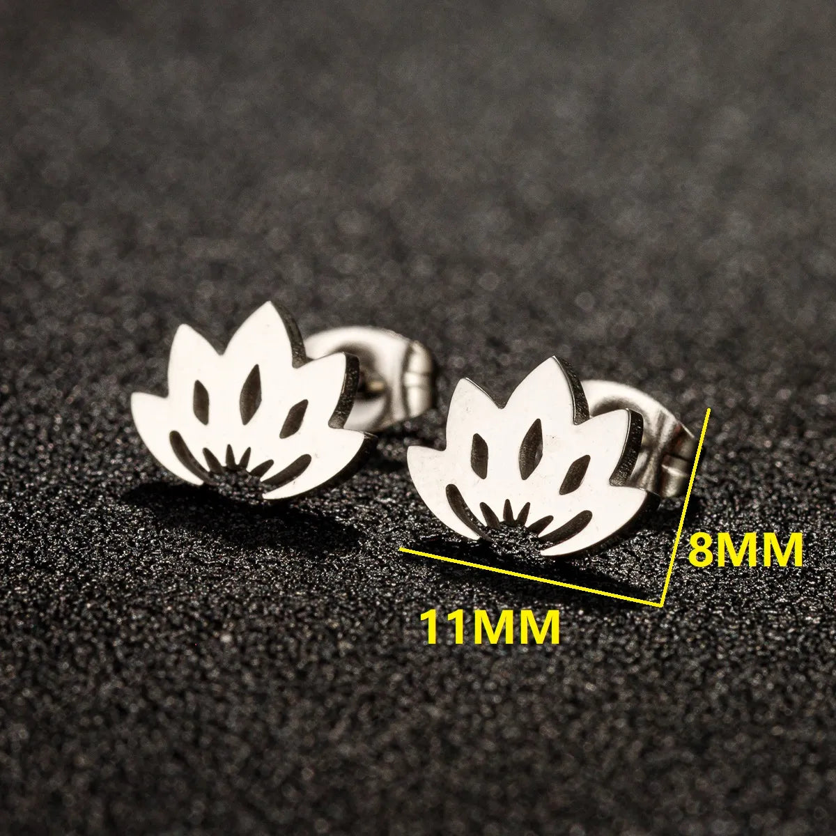 1 Pair IG Style French Style Korean Style Leaves Deer Polishing Plating 304 Stainless Steel 18K Gold Plated Ear Studs