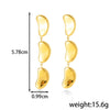 1 Pair IG Style French Style Simple Style Round Tassel Heart Shape Tassel 304 Stainless Steel Drop Earrings