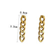 1 Pair Ig Style Geometric Plating Stainless Steel Drop Earrings