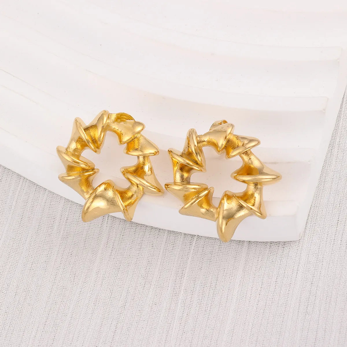 1 Pair Ig Style Geometric Plating Stainless Steel Earrings