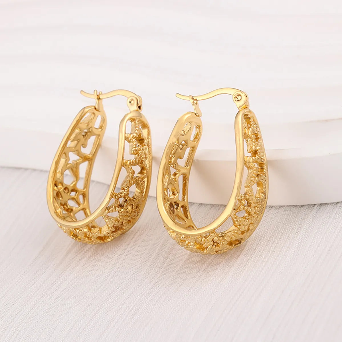 1 Pair Ig Style Geometric Plating Stainless Steel Earrings