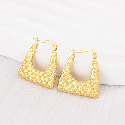 1 Pair Ig Style Geometric Plating Stainless Steel Earrings