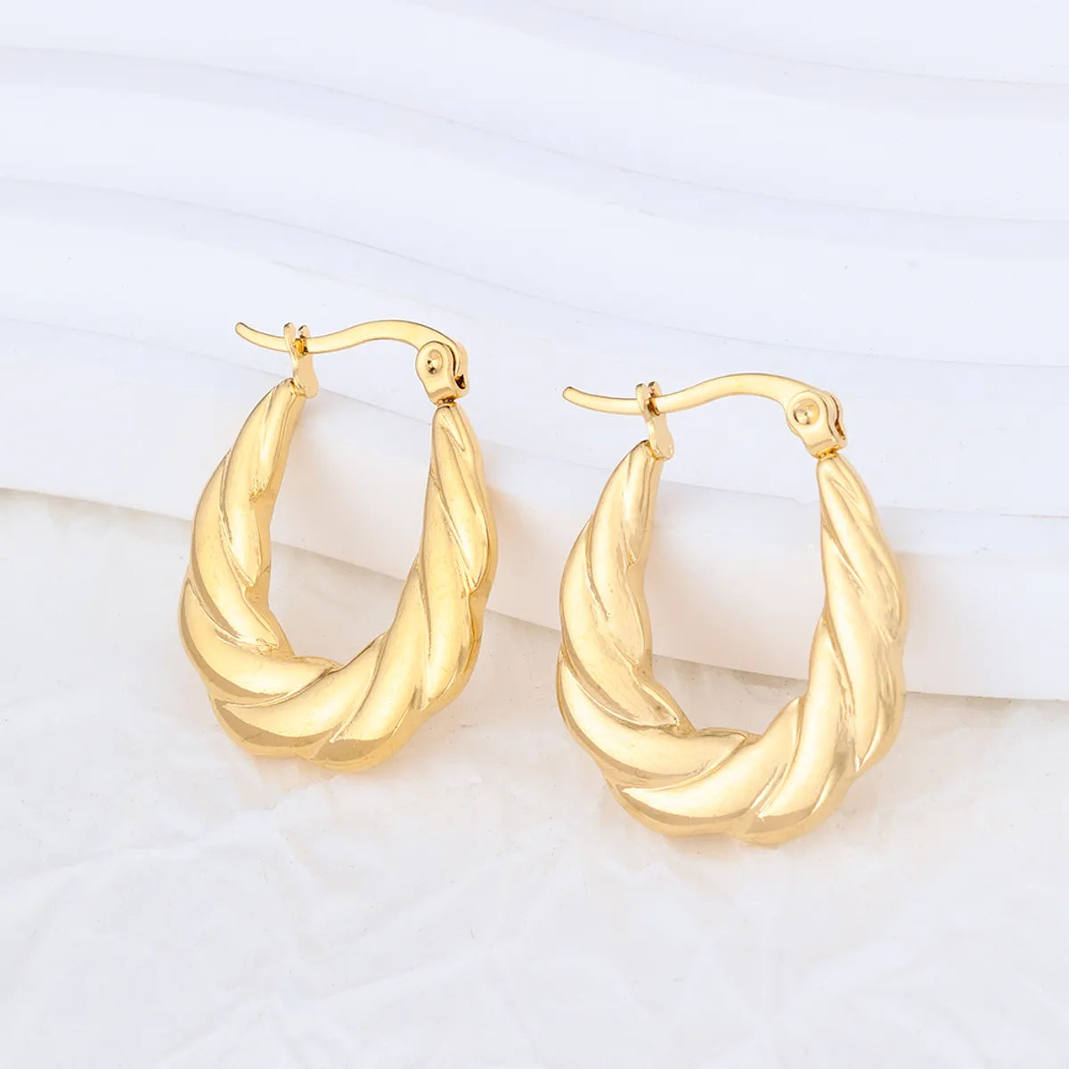 1 Pair Ig Style Geometric Plating Stainless Steel Earrings