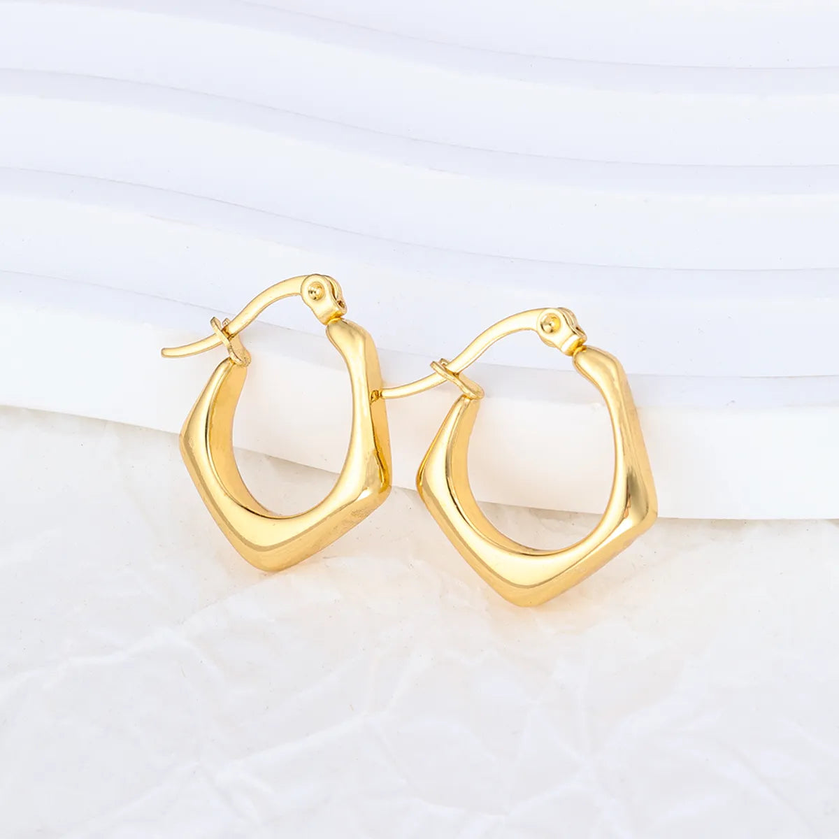 1 Pair Ig Style Geometric Plating Stainless Steel Earrings