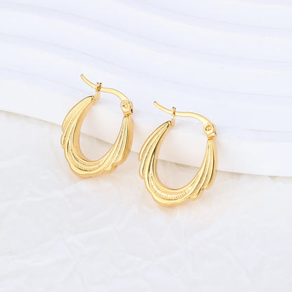 1 Pair Ig Style Geometric Plating Stainless Steel Earrings