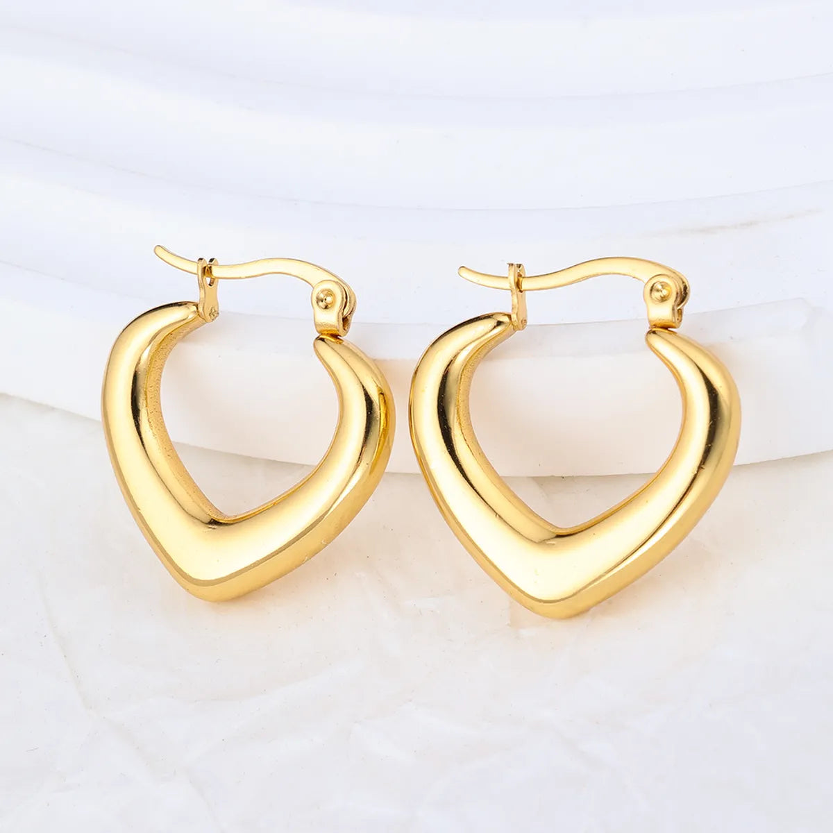 1 Pair Ig Style Geometric Plating Stainless Steel Earrings