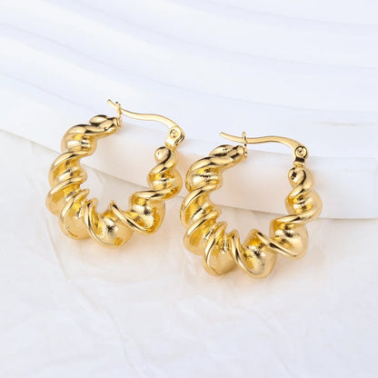 1 Pair Ig Style Geometric Plating Stainless Steel Earrings