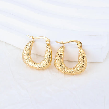 1 Pair Ig Style Geometric Plating Stainless Steel Earrings