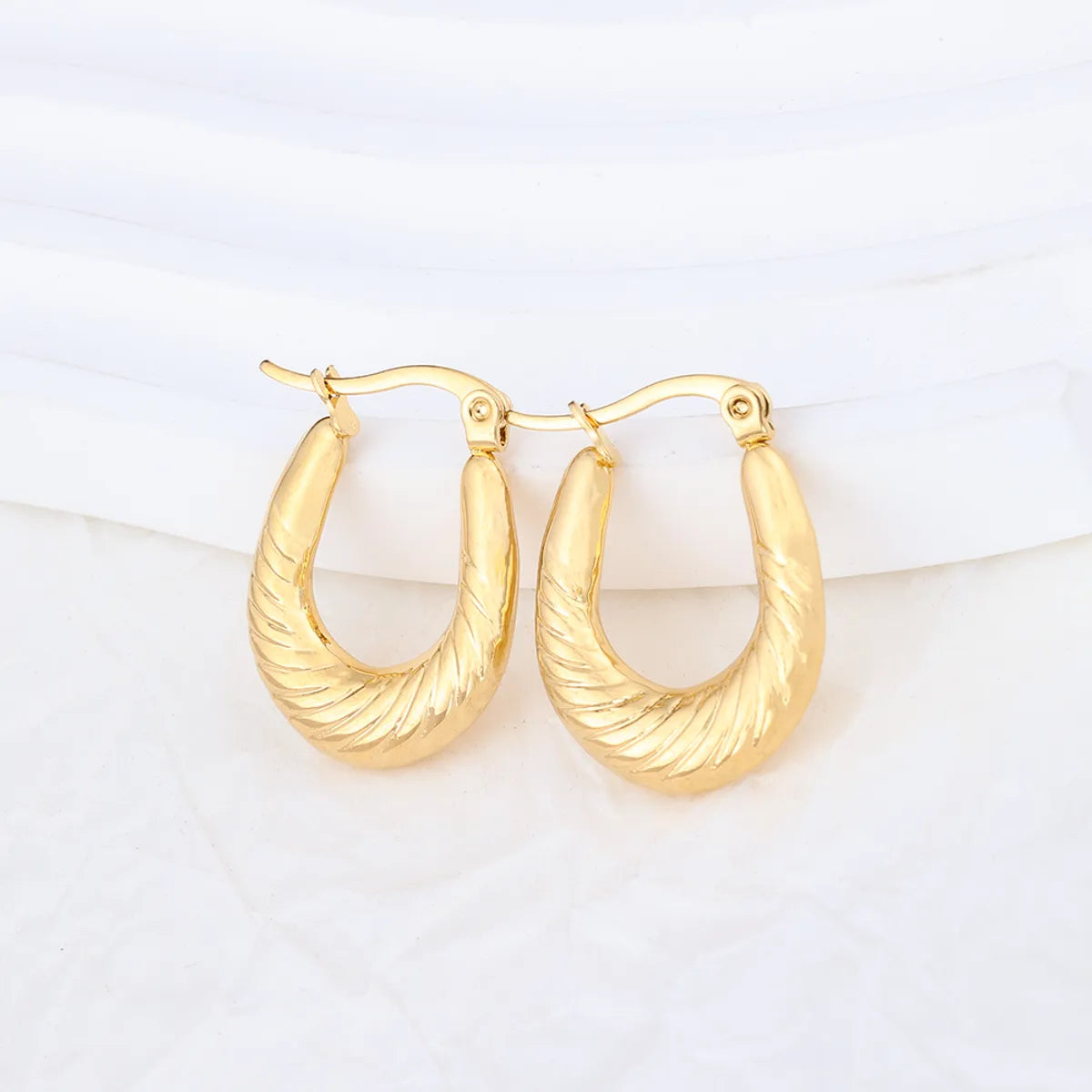 1 Pair Ig Style Geometric Plating Stainless Steel Earrings