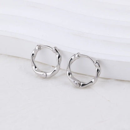 1 Pair IG Style Geometric Plating 304 Stainless Steel Earrings