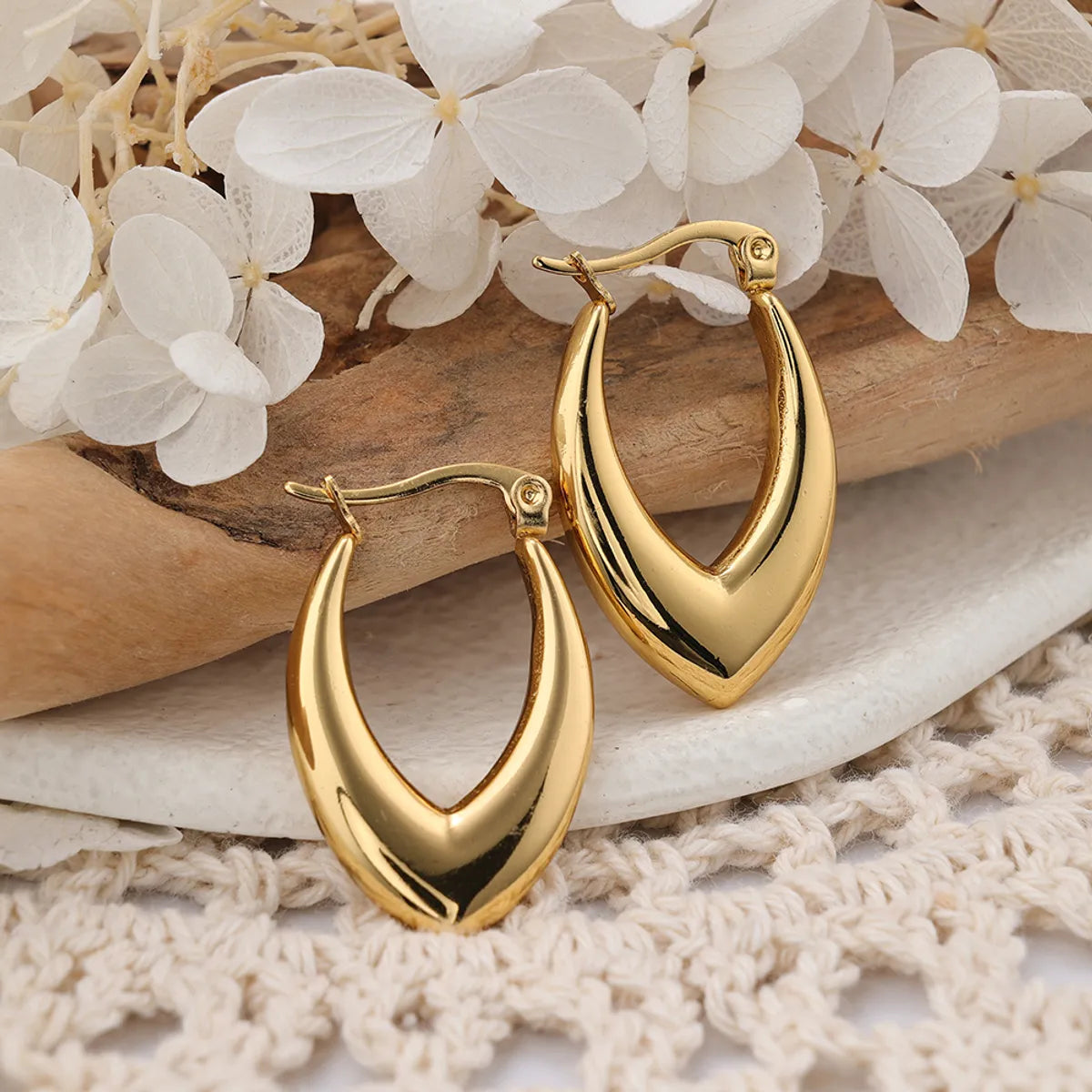 1 Pair IG Style Geometric Plating Stainless Steel Earrings