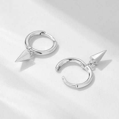 1 Pair Ig Style Geometric Plating Sterling Silver 18k Gold Plated Rhodium Plated Earrings