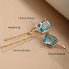 1 Pair Ig Style Glam Geometric Plating Inlay Alloy Copper Alloy Artificial Gemstones 18k Gold Plated Earrings