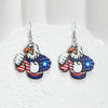 1 Pair IG Style Hip-Hop National Flag Letter Eagle Arylic Drop Earrings