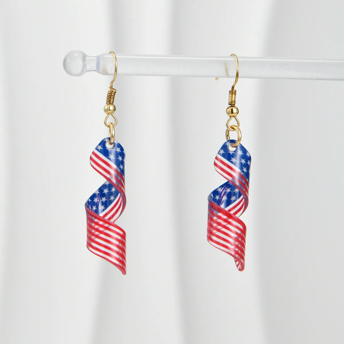 1 Pair IG Style Hip-Hop National Flag Letter Eagle Arylic Drop Earrings