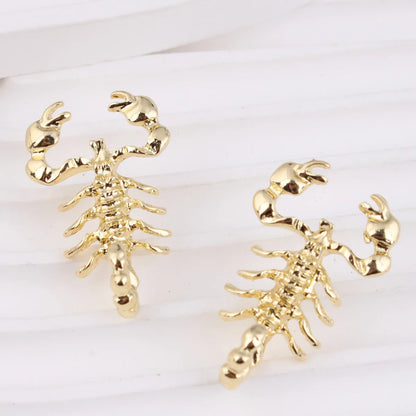 1 Pair IG Style Hip-Hop Scorpion Zinc Alloy Ear Studs