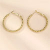 1 Pair IG Style Modern Style Circle Alloy Hoop Earrings